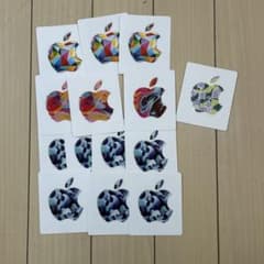 Appleロゴ ステッカーセット 14枚 ステッカーのみ コード使用済みのサムネイル