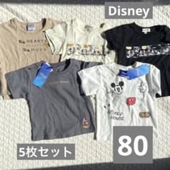 【Disney】ディズニー　半袖Tシャツ　５枚セット　80のサムネイル