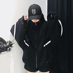 ハイネック  ビッグ オーバーサイズ トレーナー ジャージ 180円引きOKのサムネイル