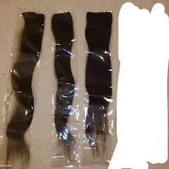 未使用、人毛100%ワンタッチエクステ☆ナチュラルブラックのサムネイル