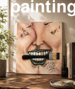 イラスト アート キャンバス インテリア　絵画 現代アート 一点もののサムネイル