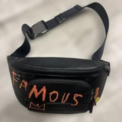 コーチ　バスキア ボディバッグ ウエストポーチ レザー 黒　コラボ コーチ バスキア ボディバッグ ウエストポーチ レザー 黒 コラボ