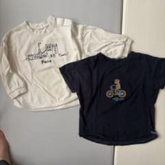 GU ベビー服 長袖 半袖 Tシャツ 2点セット 90cmのサムネイル