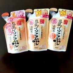 サナ なめらか本舗 豆乳イソフラボン 化粧水 つめかえ用 3点セットのサムネイル