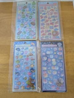 水族館限定　ボンボンドロップシール　4枚セットのサムネイル