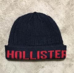 新品 HOLLISTER ニット帽 ネイビーのサムネイル