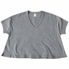 SEA シー Vネック ワイドTシャツ グレー 日本製のサムネイル