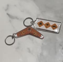 オーストラリア キーホルダー 2個セット ブーメラン 動物のサムネイル
