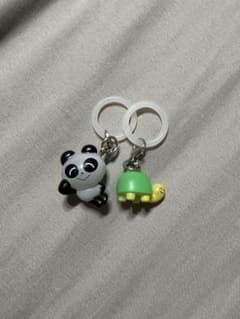 わかるのにこにこず めじるしアクセサリー パンダ カメ 2個セットのサムネイル
