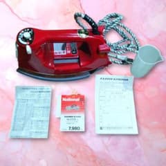 ナショナル　松下電工産業　業務用　アイロン 6号　台付　レトロ　極美品 National スチームアイロン NI-6500 昭和レトロ 完備品 - メルカリ