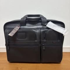 TUMI ビジネスバッグ　ブラック　レザー96514DH TUMI ビジネスバッグ ブラック レザー96514DH - メルカリ