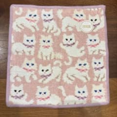 新品未使用 フェイラー モフモフネコチャン ハンカチ ラブラリーバイ