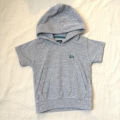 stussy グレー フード付き　半袖　パーカー　90センチのサムネイル