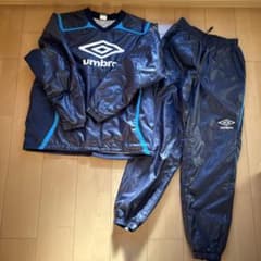 umbro 厚手ピステ上下セットアップ　160 ネイビーのサムネイル