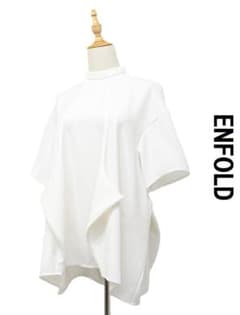 U323/未使用 ENFOLD ブラウス スクエアヘム プルオーバー 38 白 - メルカリ