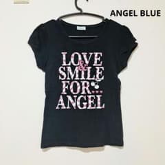 ANGEL BLUE エンジェル・ブルーブラック Tシャツ 　ピチT　平成