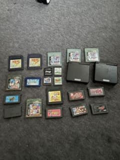 GBAsp ジャンク2台 ポケモン クリスタル ブラック その他まとめ売りのサムネイル