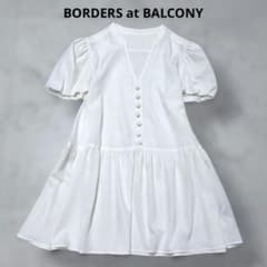 【美品✨24年モデル】ボーダーズアットバルコニー ブラウス ペプラム ギャザー 美品✨24年モデル】ボーダーズアットバルコニー ブラウス ペプラム