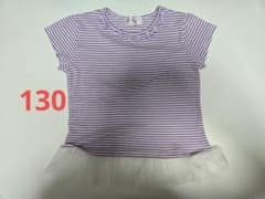 Cathy matherways キッズ 半袖Tシャツ 130 パープルのサムネイル
