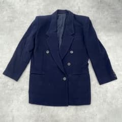 ゆ908 MAX MARA マックスマーラ ネイビー ダブルブレスト ジャケット