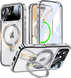 新品✨ iPhone17用 両面 MagSafe対応 ケース 全面保護 カバーのサムネイル