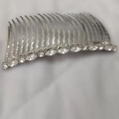 ラインストーン ヘアコーム シルバーのサムネイル