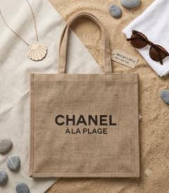CHANEL A LA PLAGE ノベルティ トートバッグ ロゴ ブラウン CHANEL A LA PLAGE ノベルティ トートバッグ ロゴ ブラウン | Mercari