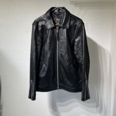 90年代立ち襟Schott ショット641 シングルライダースUSA製 40黒 | Shop