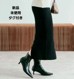 バックスリットリブニットタイトスカートのサムネイル
