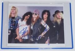チ*猫様 ガンズ・アンド・ローゼス　サイン入り写真　簡易証明書付き　メタル　ハー