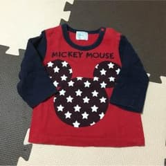 ミッキーマウス 長袖シャツ(ロンT) size60〜70のサムネイル