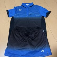 YONEX テニスウェア 上下セット ブルー ブラック - メルカリ