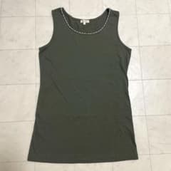 HusHusH タンクトップ パール装飾 カーキ Lのサムネイル