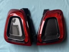 ★極上美品！★アバルト595 695★テールランプ立体形状リアルカーボンパネル★ ☆極上美品！☆アバルト595 695☆テールランプ立体形状リアルカーボン