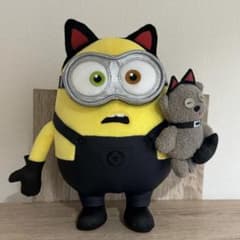 미니언 밥 팀 할로윈 박제 USJ 고양이 귀 검은 고양이