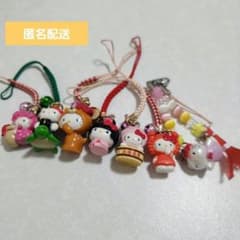 ご当地キティ 根付 ストラップ キティちゃん 平成レトロ こけし 東京