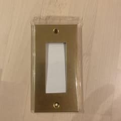 特価　SML / コンセントプレート (Brass) 3口　真鍮のサムネイル
