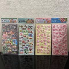 【国内正規品】こびとづかん　ぷっくりシール　4種　1セットのサムネイル
