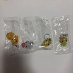 【匿名配送】平成ファンシーキャラクターズめじるしアクセサリー 4種セットのサムネイル