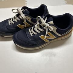 New Balance ネイビー イエロー スニーカーのサムネイル