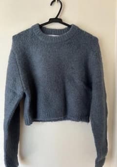 ZARA ブルー クロップドニットのサムネイル