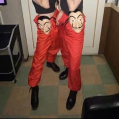赤いフルボディコスチュームとマスク　Sサイズのサムネイル