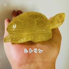 天然石 シトリン亀カービング - メルカリ