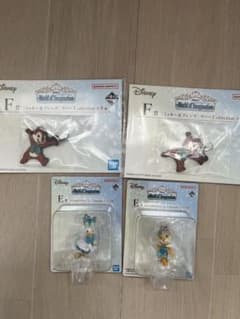 ディズニー 一番くじ キーホルダー フィギュアチャーム 4点セットのサムネイル