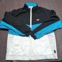 YONEX フルジップジャケット 黒/青/白 ウィンドブレーカー　J130のサムネイル