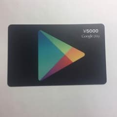 google playカード 5000円分のサムネイル