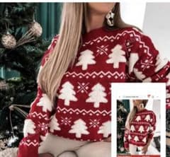 Thumbnail of クリスマスツリー柄 ニットセーター USED
