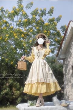 カントリー風　ワンピース　エプロン　セットのサムネイル
