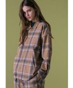 MONKEY TIME TW BEIGE TARTAN COACH JACKETのサムネイル