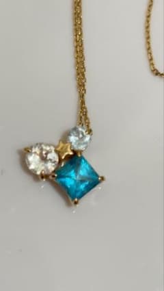 JEWELRY☆k10✨ターコイズブルー✨クリスタルネックレス - メルカリ